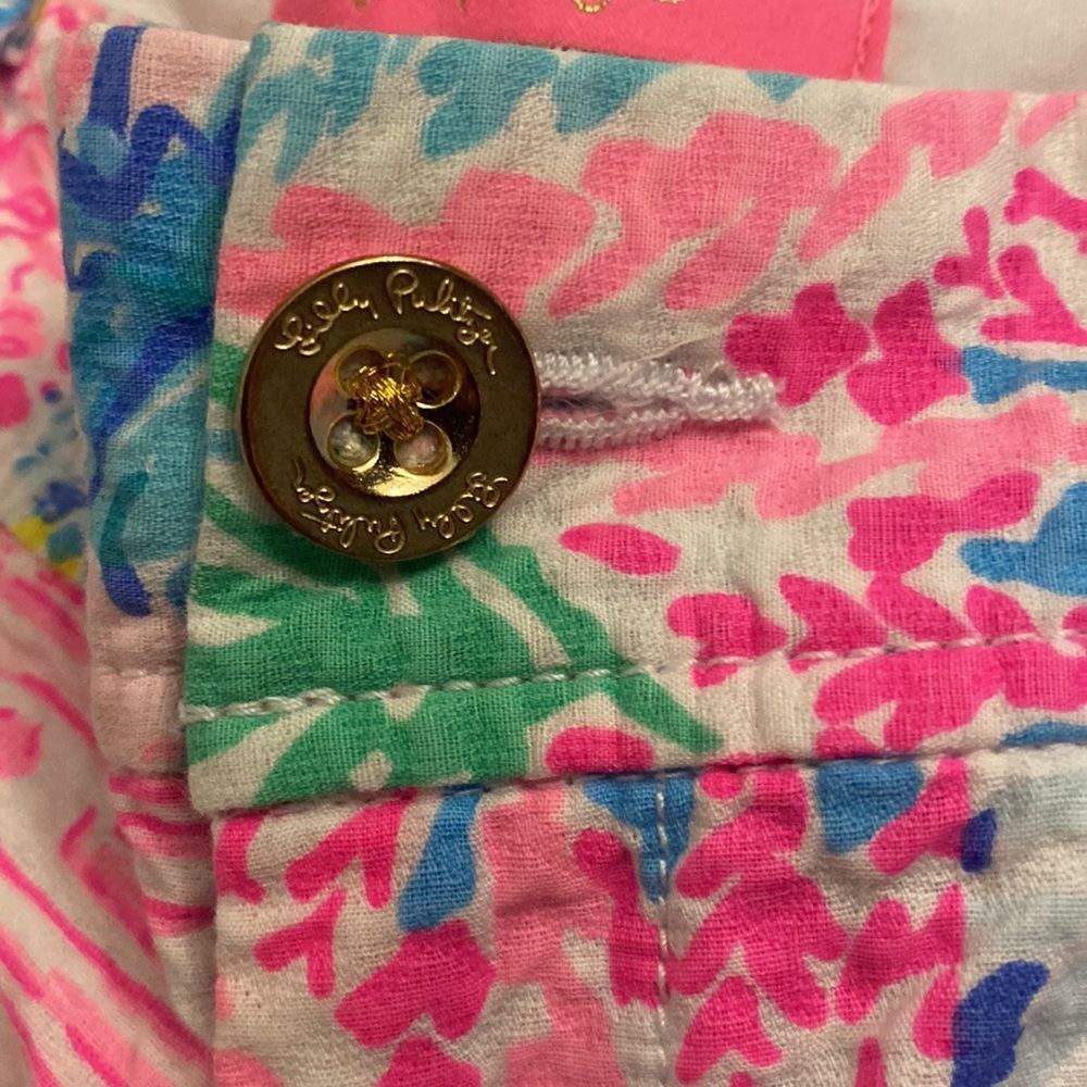 Lilly Pulitzer Patchwork Quilt Pattern Pastel Sho… - image 3